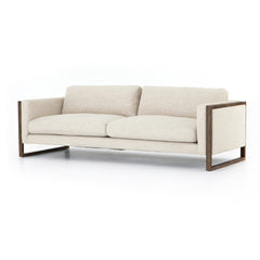 Otis Sofa in Thames Cream three-quarter studio view - Whats New Furniture Portland OR