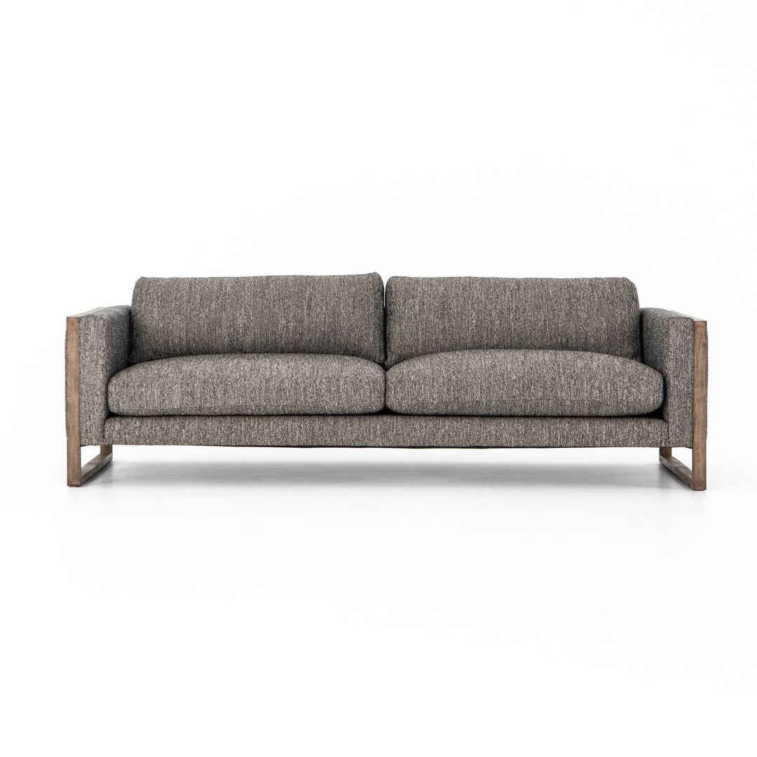 Otis Sofa in Arden Charcoal front studio view - Whats New Furniture Portland OR