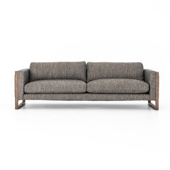 Otis Sofa in Arden Charcoal front studio view - Whats New Furniture Portland OR