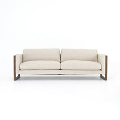 Otis Sofa in Thames Cream front studio view - Whats New Furniture Portland OR
