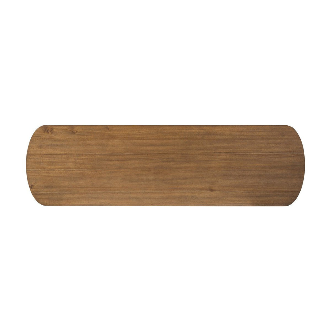 Paden 6 Drawer Dresser in Seasoned Brown Acacia detail view - Whats New Furniture Portland OR