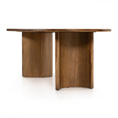 Paden Dining Table in Sandy Acacia detail view - Whats New Furniture Portland OR