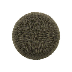 Phoenix Outdoor Accent Stool in Faux Olive Hyacinth detail view of base - Whats New Furniture Portland OR