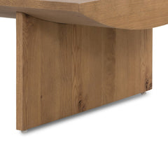 Pickford Coffee Table in Dusted Oak Veneer detail view - Whats New Furniture Portland OR