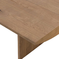 Pickford Coffee Table in Dusted Oak Veneer detail view - Whats New Furniture Portland OR