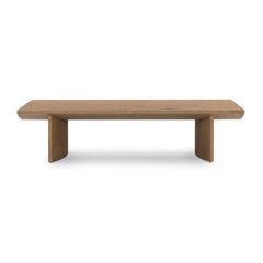 Pickford Coffee Table in Dusted Oak Veneer front studio view - Whats New Furniture Portland OR