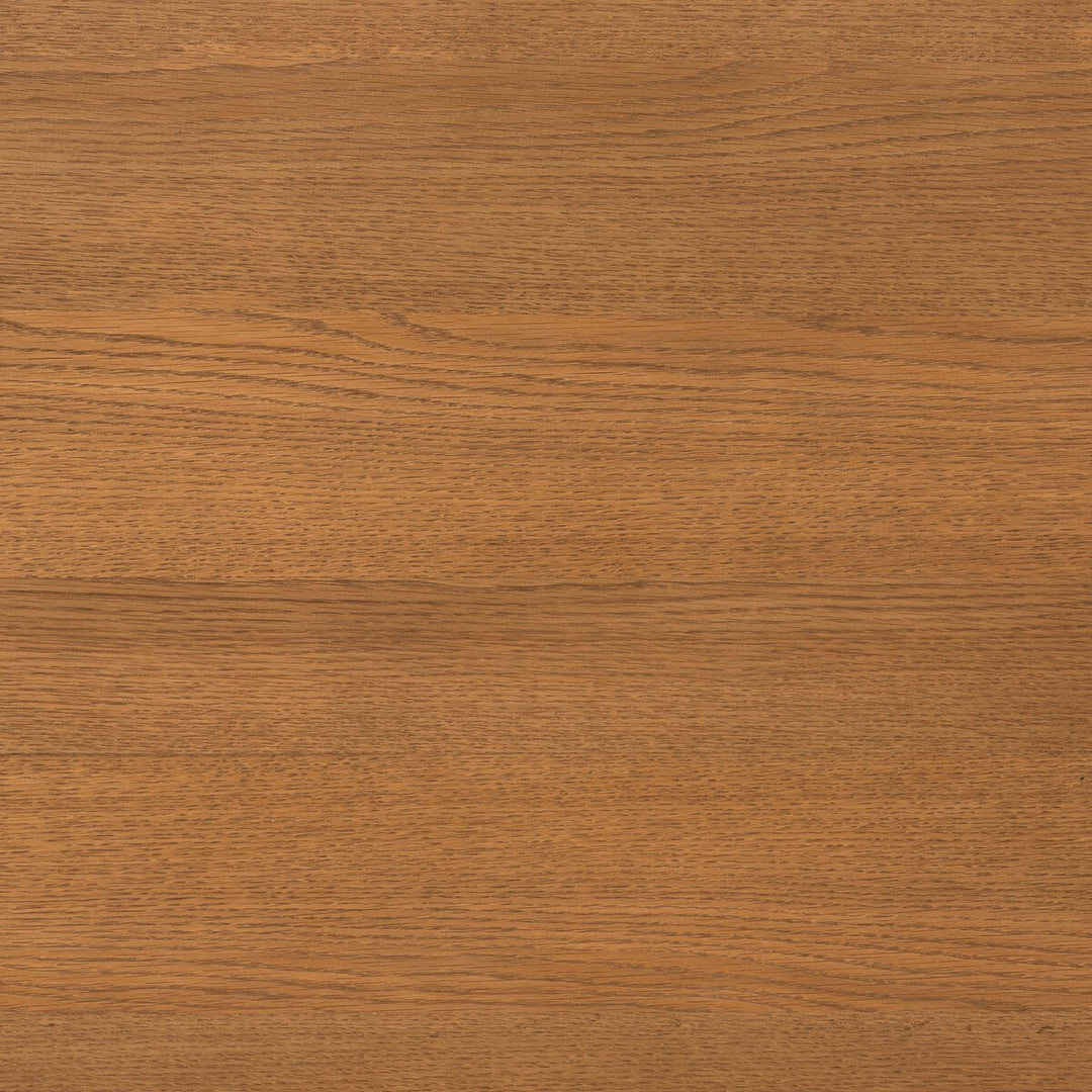 Posada Desk in Amber Oak Veneer sixth detail view - Whats New Furniture Portland OR