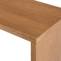 Posada Desk in Amber Oak Veneer detail view - Whats New Furniture Portland OR