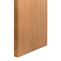 Posada Desk in Amber Oak Veneer fourth detail view - Whats New Furniture Portland OR