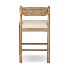 Raynor Bar Counter Stool in Lynchart Sand detail view - Whats New Furniture Portland OR