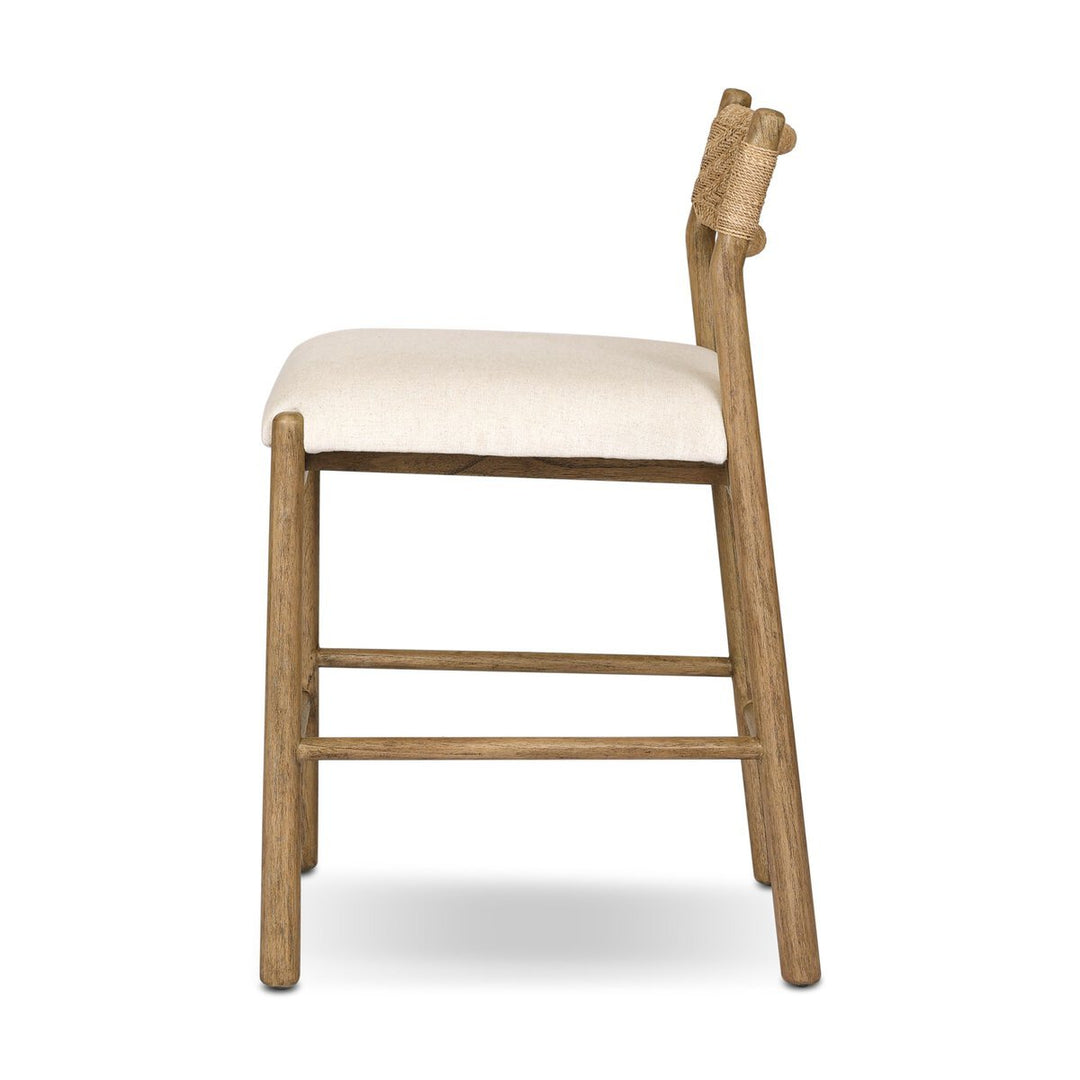 Raynor Bar Counter Stool in Lynchart Sand side view - Whats New Furniture Portland OR