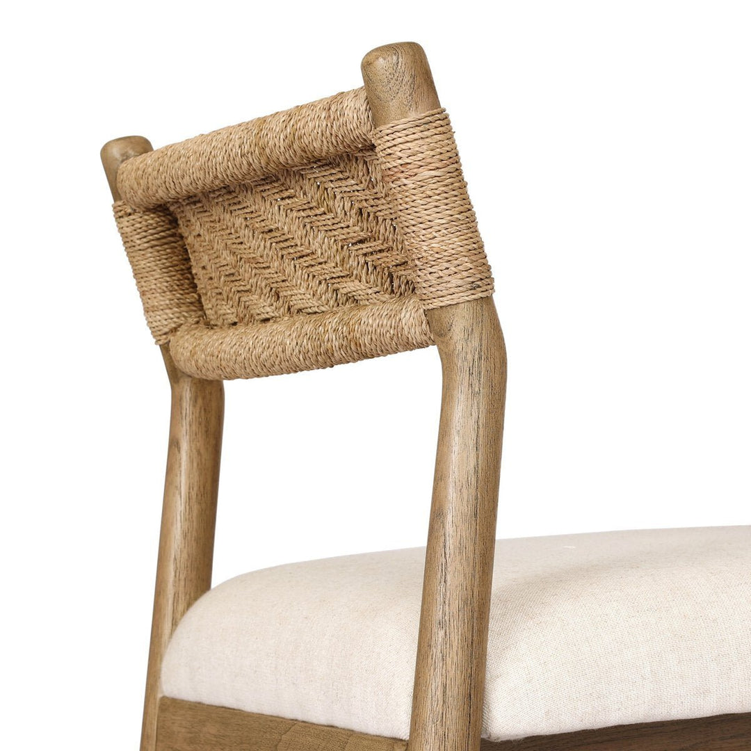 Raynor Bar Counter Stool in Lynchart Sand detail view - Whats New Furniture Portland OR