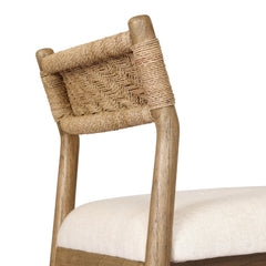 Raynor Bar Counter Stool in Lynchart Sand detail view - Whats New Furniture Portland OR