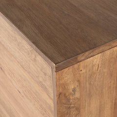 Reza Sideboard in Smoked Honey detail view - Whats New Furniture Portland OR