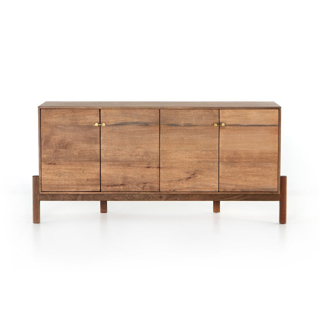 Reza Sideboard in Smoked Honey front studio view - Whats New Furniture Portland OR