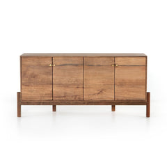 Reza Sideboard in Smoked Honey front studio view - Whats New Furniture Portland OR