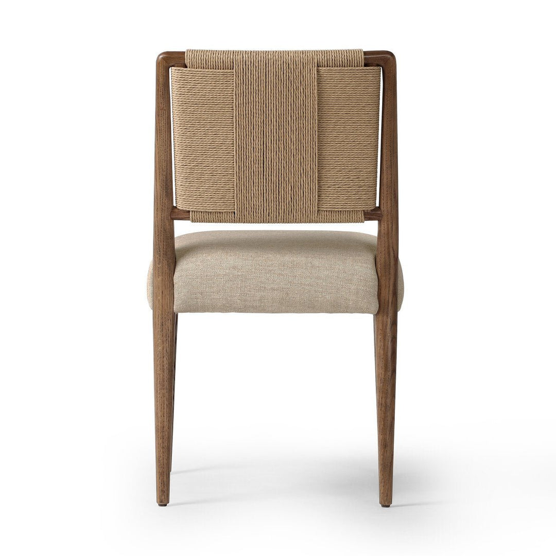 Rothler Dining Chair in Alcala Wheat detail view - Whats New Furniture Portland OR