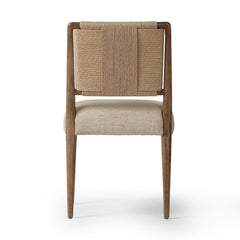 Rothler Dining Chair in Alcala Wheat detail view - Whats New Furniture Portland OR