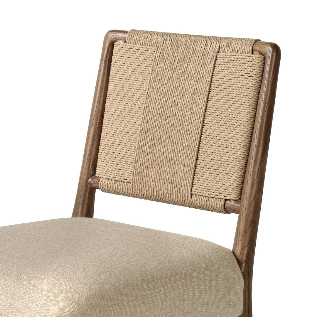 Rothler Dining Chair in Alcala Wheat detail view - Whats New Furniture Portland OR