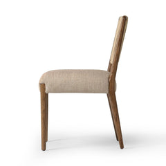Rothler Dining Chair in Alcala Wheat side view - Whats New Furniture Portland OR
