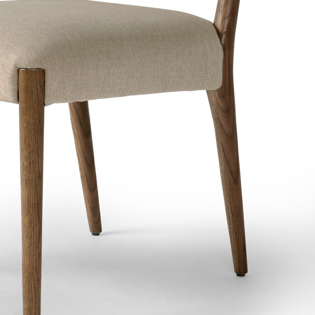 Rothler Dining Chair in Alcala Wheat detail view - Whats New Furniture Portland OR