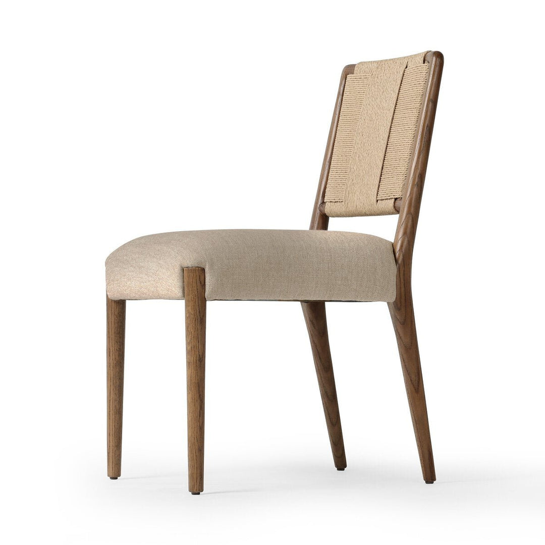 Rothler Dining Chair in Alcala Wheat detail view - Whats New Furniture Portland OR