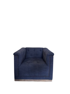 Royal Blue Armchair - view 2