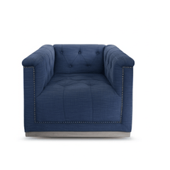 Royal Blue Armchair - consignment furniture Portland