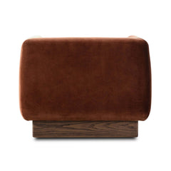Samir Swivel Chair in Surrey Auburn detail view - Whats New Furniture Portland OR