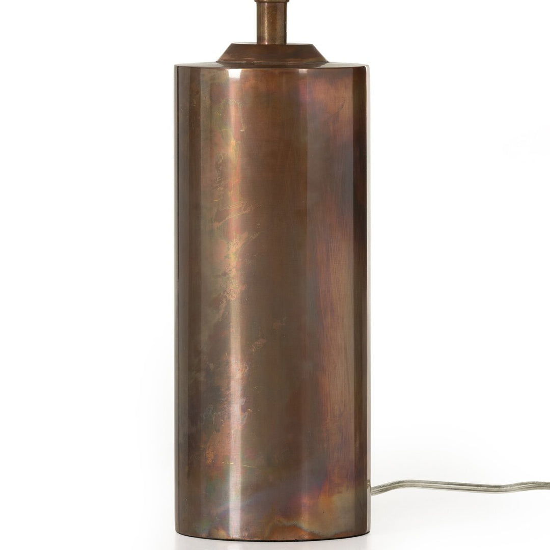 Seaton Table Lamp in Iridescent Acid Wash socket detail detail view - Whats New Furniture Portland OR