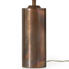 Seaton Table Lamp in Iridescent Acid Wash socket detail detail view - Whats New Furniture Portland OR