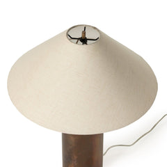 Seaton Table Lamp in Iridescent Acid Wash base foot detail view - Whats New Furniture Portland OR