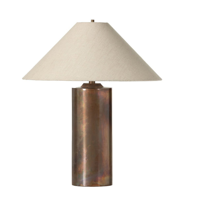 Seaton Table Lamp in Iridescent Acid Wash front studio view - Whats New Furniture Portland OR