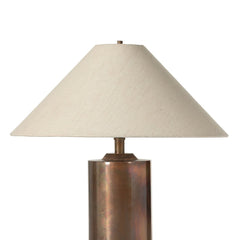 Seaton Table Lamp in Iridescent Acid Wash base texture detail view - Whats New Furniture Portland OR
