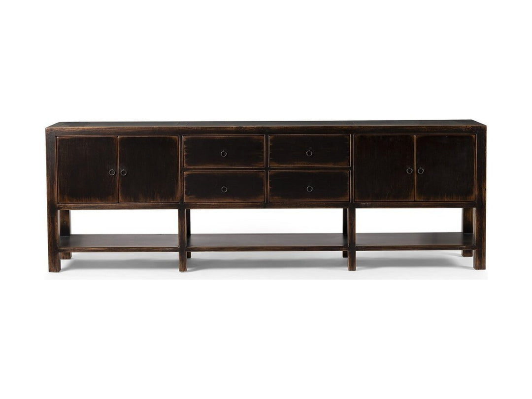 Shizuko Distressed Walnut Sideboard - Whats New Furniture - Portland, Oregon