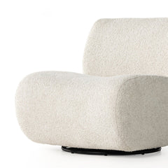 Siedell Swivel Chair in Sheldon Ivory detail view - Whats New Furniture Portland OR