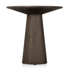 Skye End Table in White Marble detail view - Whats New Furniture Portland OR