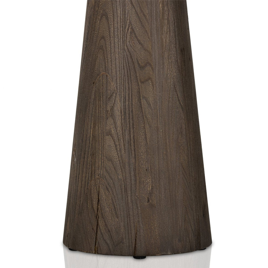 Skye End Table in White Marble detail view - Whats New Furniture Portland OR