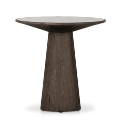 Skye End Table in White Marble front studio view - Whats New Furniture Portland OR