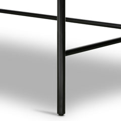 Soto Desk in Black detail view of top surface - Whats New Furniture Portland OR