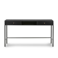 Soto Desk in Black front studio view - Whats New Furniture Portland OR