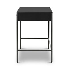 Soto Desk in Black side view - Whats New Furniture Portland OR