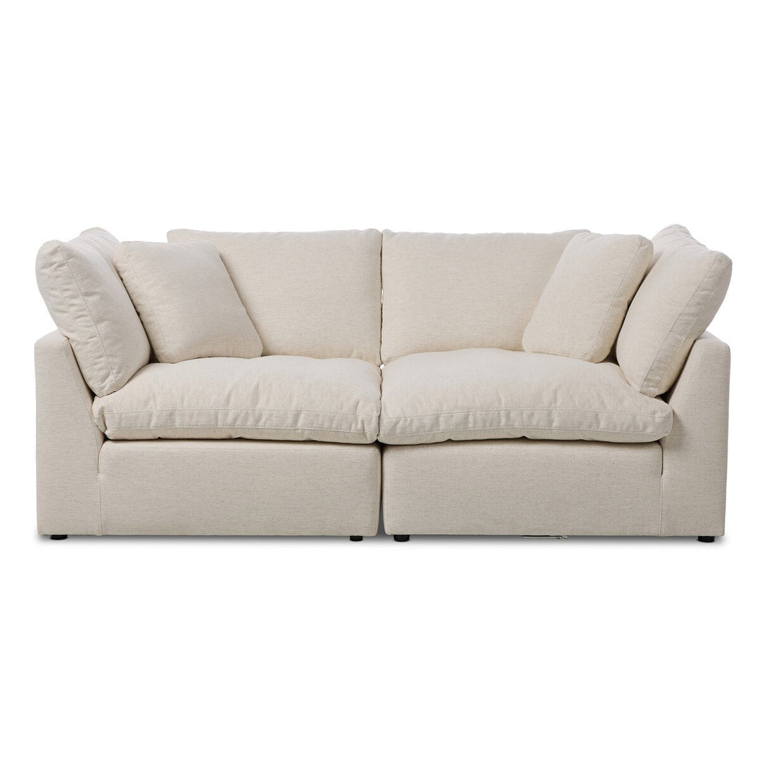 Stevie 2-Piece Sectional Crypton Nomad Snow - Sectional by Four Hands - What&
