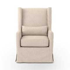 Swivel Wing Chair Jette Linen - Accent Chair by Four Hands - What&