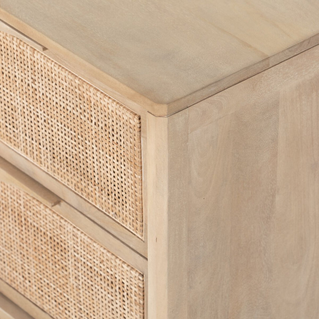 Sydney 6 Drawer Dresser in Natural Cane fourth detail view - Whats New Furniture Portland OR