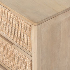 Sydney 6 Drawer Dresser in Natural Cane fourth detail view - Whats New Furniture Portland OR
