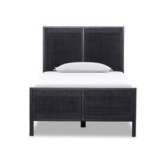 Sydney Bed in Black Wash front studio view - Whats New Furniture Portland OR
