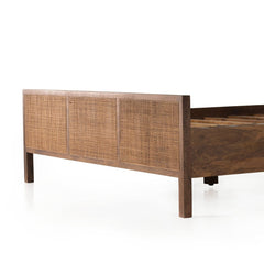 Sydney Bed in Brown Wash third detail view - Whats New Furniture Portland OR