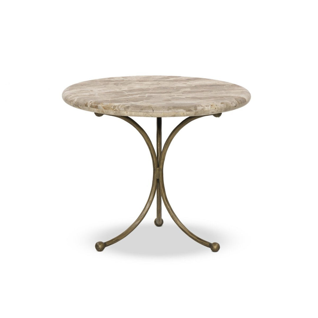 Sylas End Table Fossil Marble