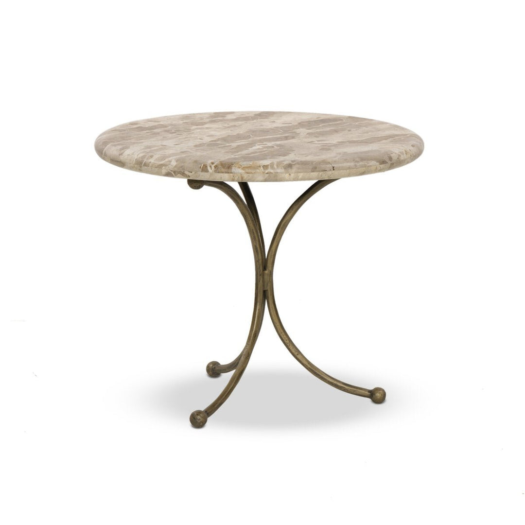 Sylas End Table Fossil Marble